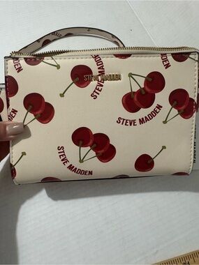 Steve Madden Cream Cherry Print crossbody bag  BNWT